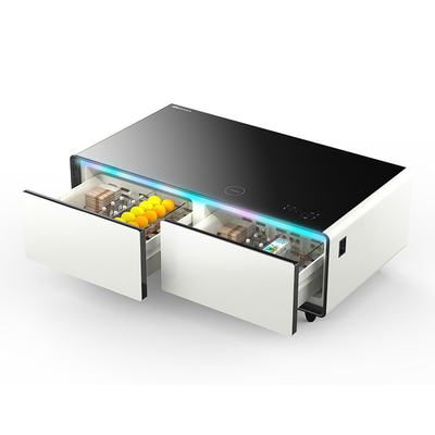 Διπλό USB ψύξη συρτάρια ψυγείο με ενσωματωμένο ακουστικό παίχτη και ασύρματη φόρτιση