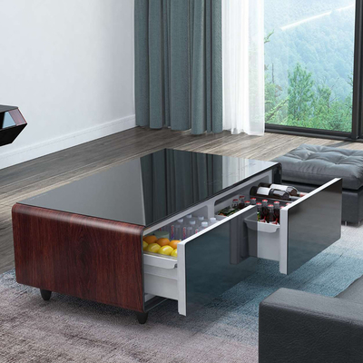 1350*760*480mm Μέγεθος Εικονική οθόνη τραπέζι καφέ με ψυγείο και App Control
