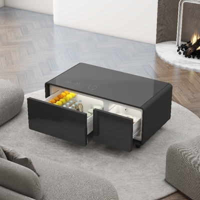Σύγχρονο σχεδιασμό 93L Smart Home ψυγείο με 2 θύρες USB και ασύρματη φόρτιση τηλεφώνου