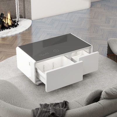 Σύγχρονο σχεδιασμό 93L Smart Home ψυγείο με 2 θύρες USB και ασύρματη φόρτιση τηλεφώνου